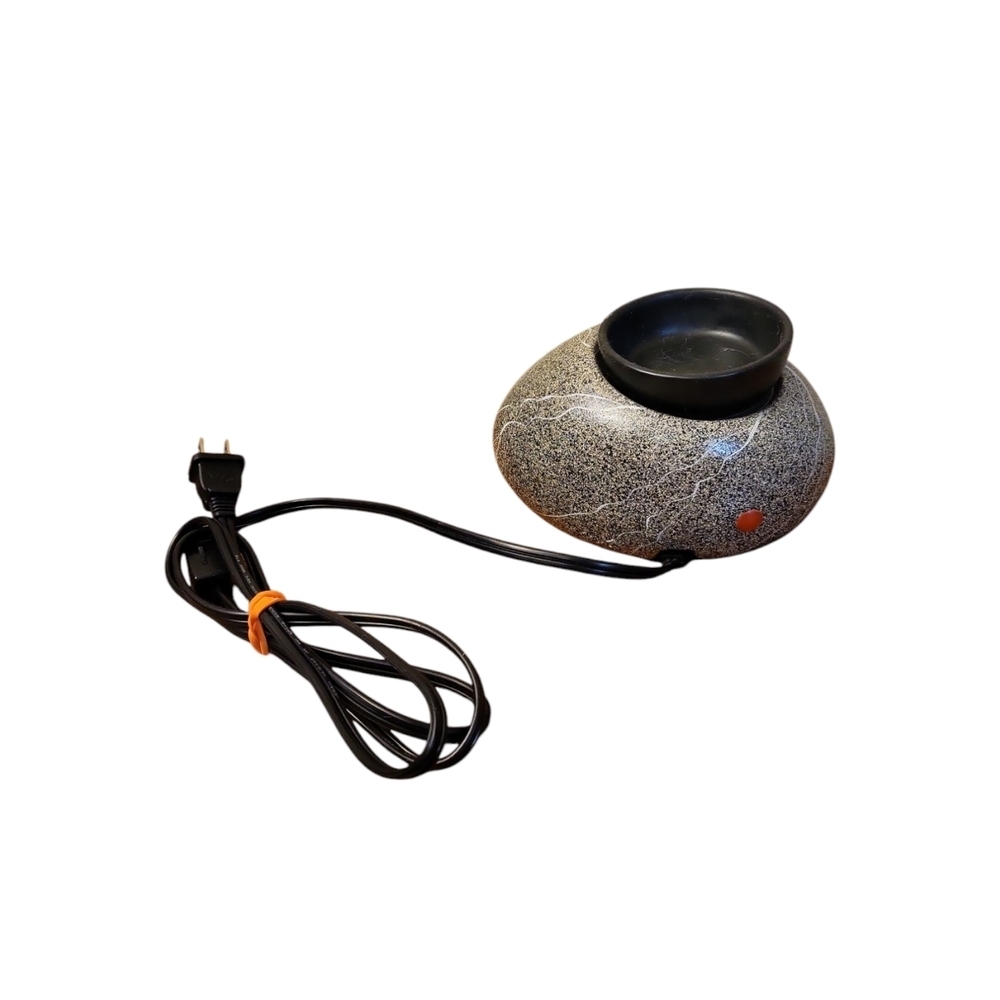 Scentsy Zen Rock Electric Wax Warmer Grey Stone with Warmer (Retired)